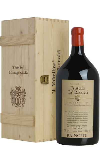 Double Magnum 3 Liters Sforzato di Valtellina "Fruttaio Ca' Rizzieri" DOCG in Wooden Box [Aldo Rainoldi]