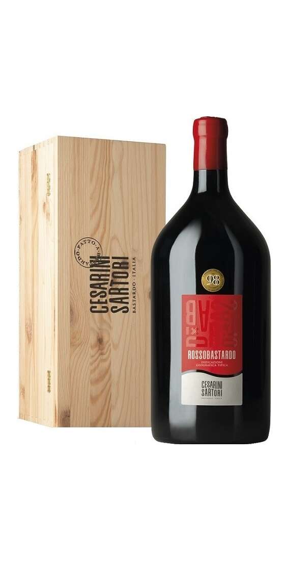 Double Magnum 3 Liters Umbria Rosso Rossobastardo in wooden case