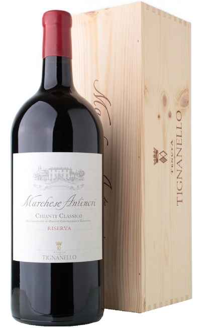 Double Magnum 3 LitersLiters Chianti Classico Riserva "Marchese Antinori Tenuta Tignanello" DOCG in Wooden Box [Antinori]