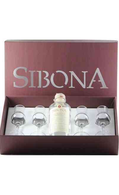 Grappa di Nebbiolo "Bianca" with 4 Glasses in Case