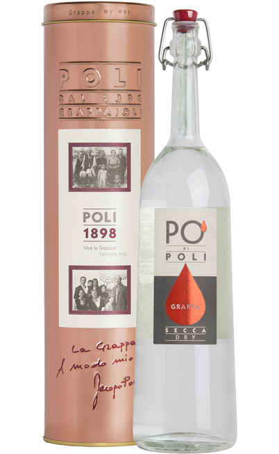 Grappa "Pò di Poli" Secca di Merlot Astucciata [Poli]