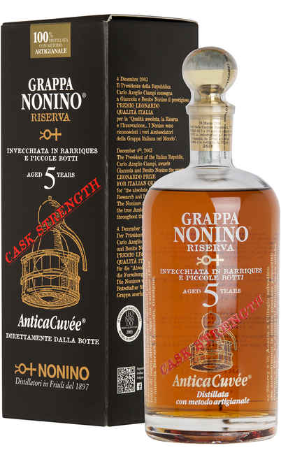 Grappa "Riserva 5 YEARS "Antica Cuvée Cask Strength [NONINO]