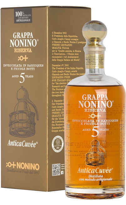 Grappa "RISERVA Antica Cuvée 5 YEARS" Astucciata [NONINO]