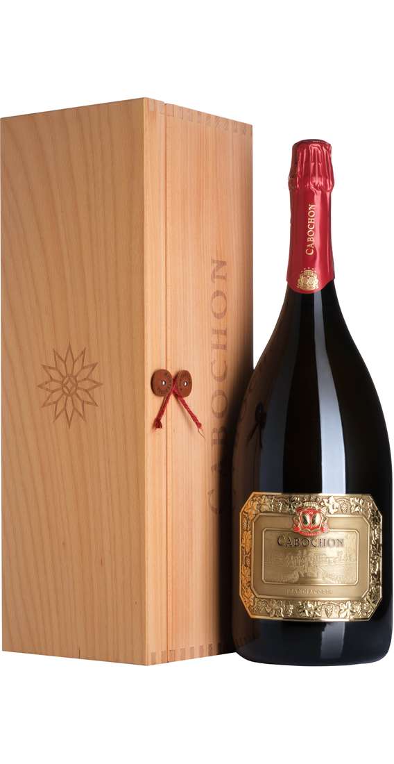 Jeroboam 3 Liter Franciacorta Brut Cabochon in Holzkiste