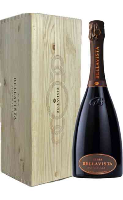 Jeroboam 3 Litri Franciacorta ALMA Assemblage 2 Extra Brut DOCG en Caisse Bois