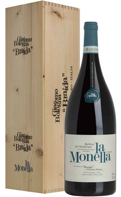  Jeroboam 5 Liters Barbera del Monferrato "La Monella" Frizzante DOC in Wooden Box [Braida]