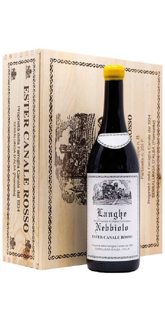 Langhe Nebbiolo ESTER CANALE ROSSO DOC in Cassa Legno