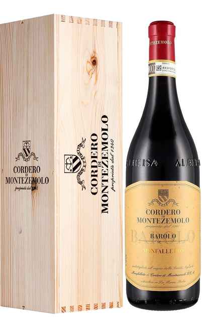 Magnum 1,5 Liter Barolo MONFALLETTO DOCG in Holzkiste [CORDERO DI MONTEZEMOLO]