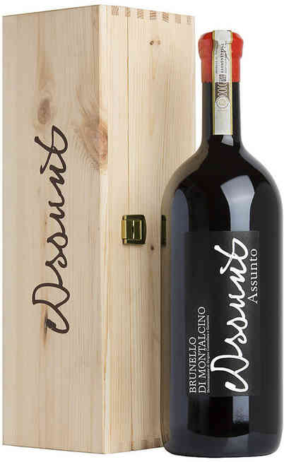 Magnum 1,5 Liter Brunello di Montalcino DOCG 2015 "Assunto" in Holzkiste Magnum 1,5 Liter Brunello di Montalcino DOCG 2015 "Assunto" in Holzkiste