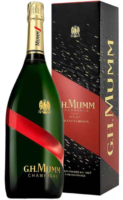 Magnum 1,5 Liter Champagner Brut Grand Cordon verpackt [G.H MUMM]