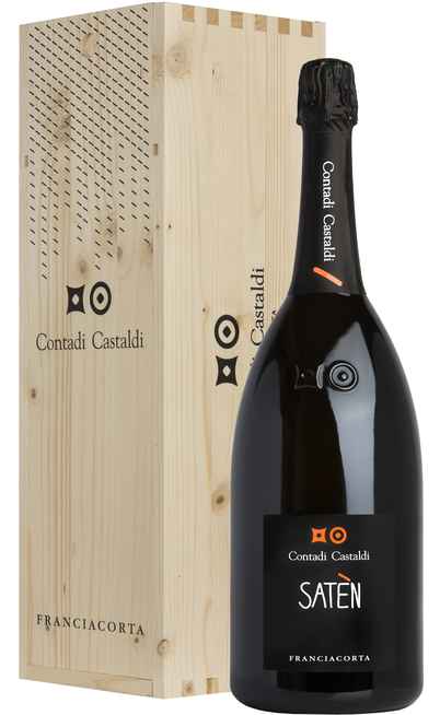 Magnum 1,5 Liter Franciacorta Brut Saten DOCG in Holzkiste [Contadi Castaldi]