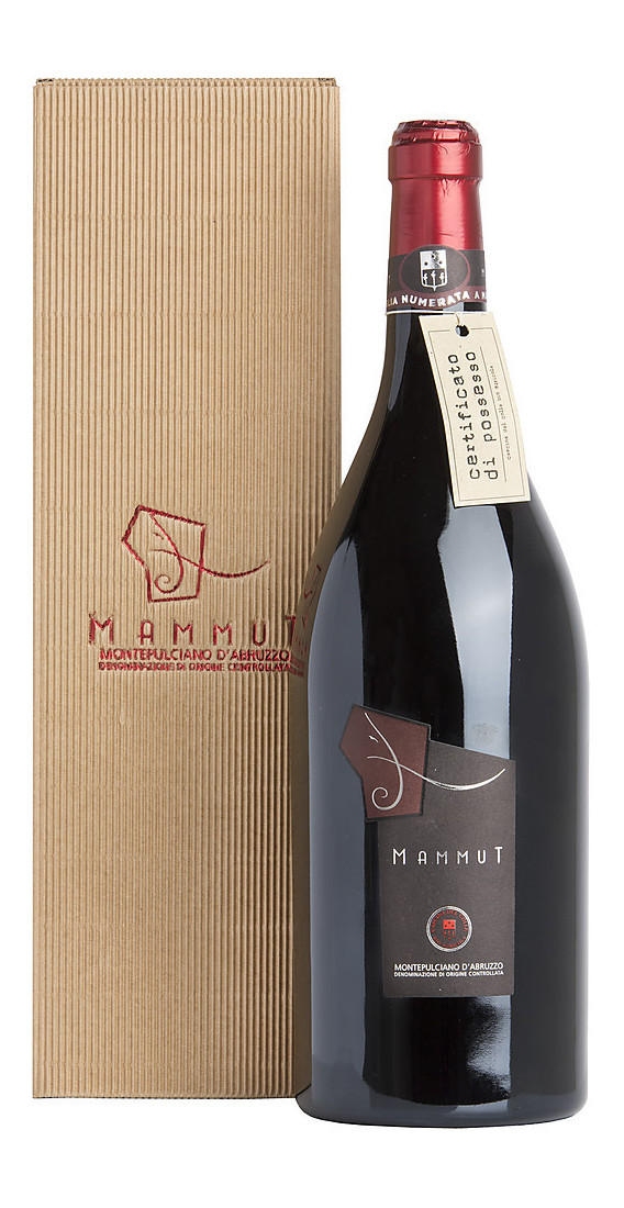 Magnum 1,5 Liter Montepulciano d'Abruzzo „Mammut“ DOC verpackt