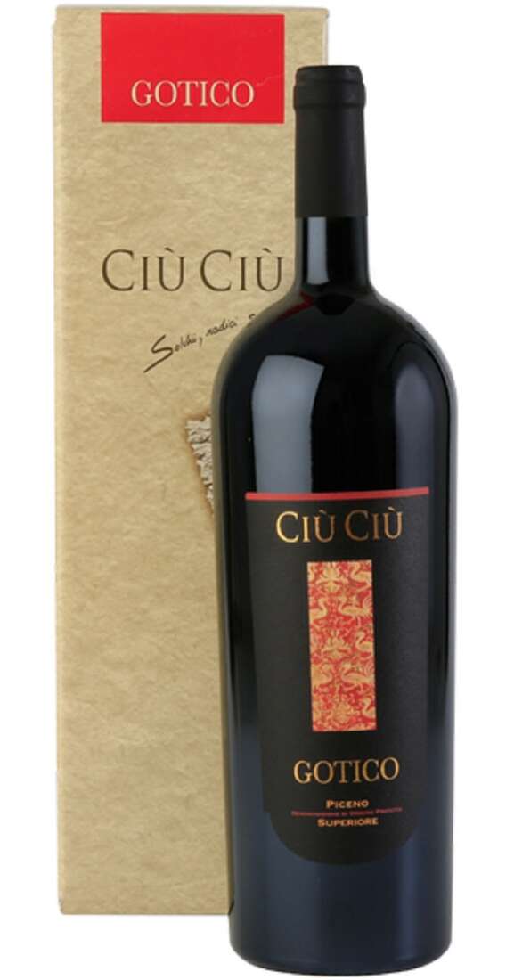 Magnum 1,5 Liter Rosso Piceno Superiore GOTICO DOP BIO VEGAN verpackt