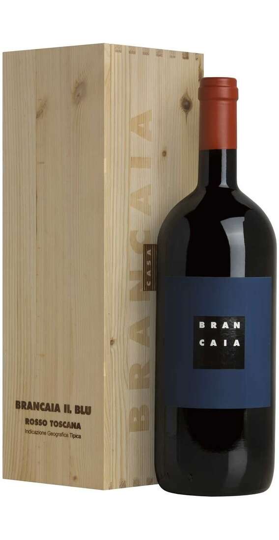 Magnum 1,5 Liter Rosso Toscana „IL BLU“ 2021 in Holzkiste