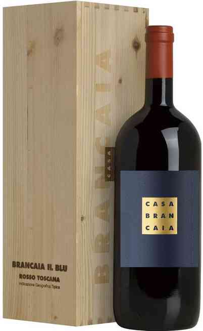 Magnum 1,5 Liter Rosso Toscana „IL BLU“ 2021 in Holzkiste