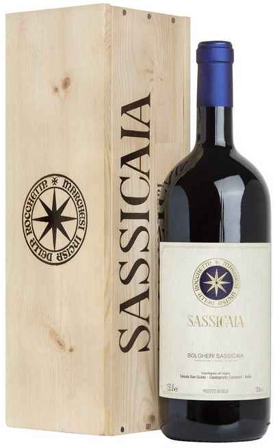 Magnum 1,5 Liter Sassicaia 2018 in Holzkiste [Tenuta San Guido]