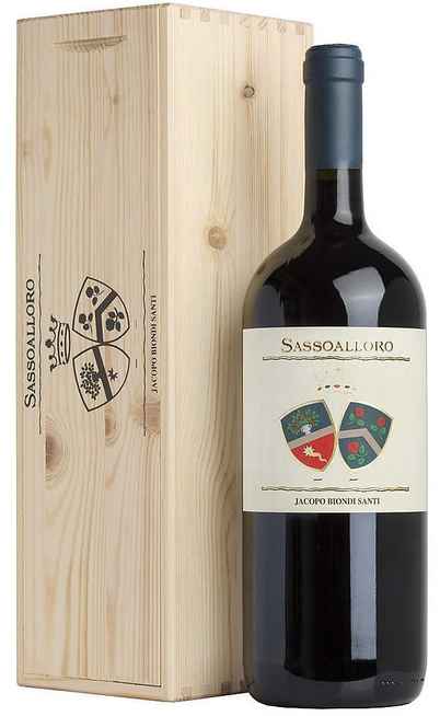 Magnum 1,5 Liter Sassoalloro Rosso Toscano in Holzkiste [Biondi Santi]