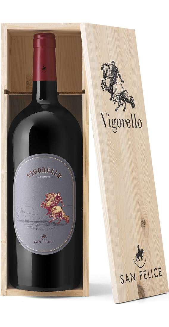Magnum 1,5 Liter Toscana „VIGORELLO“ in Holzkiste