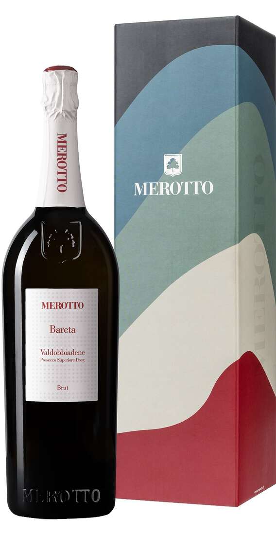 Magnum 1,5 Litri Valdobbiadene Prosecco Superiore Brut "Bareta" DOCG Astucciato