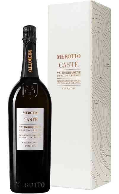 Magnum 1,5 Liter Valdobbiadene Prosecco Superiore DOCG Extra Dry Millesimato „CASTÈ“ im Etui