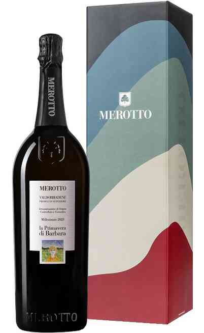 Magnum 1,5 Liter Valdobbiadene Prosecco Superiore Dry Millesimato „La Primavera di Barbara“ DOCG verpackt