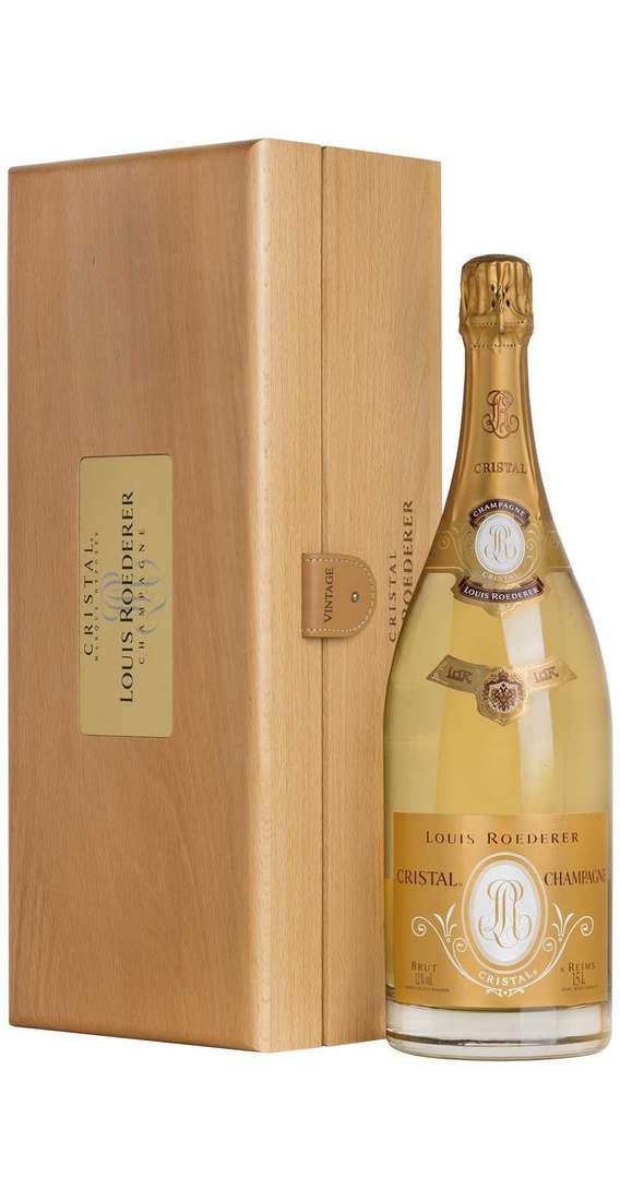 Magnum 1,5 Liter „Cristal“ 2009 Champagne Brut in Holzkiste