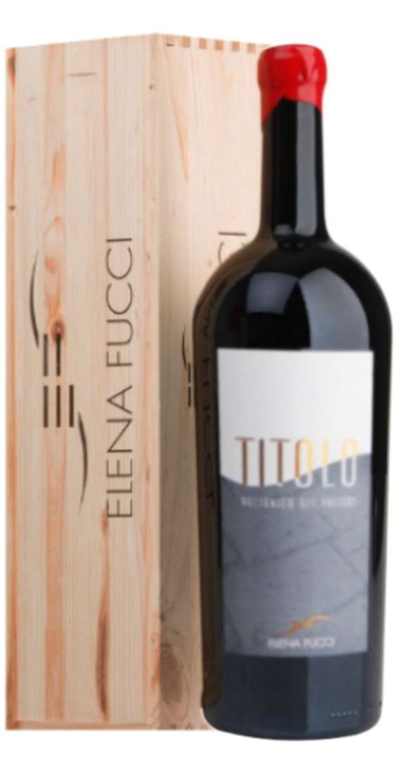 Magnum 1,5 Liters Aglianico del Vulture 2018 "TITOLO" DOC in Wooden Box