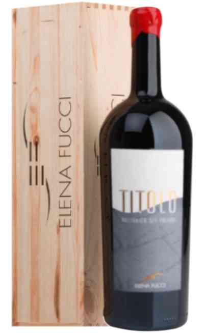 Magnum 1,5 Liters Aglianico del Vulture 2018 "TITOLO" DOC in Wooden Box