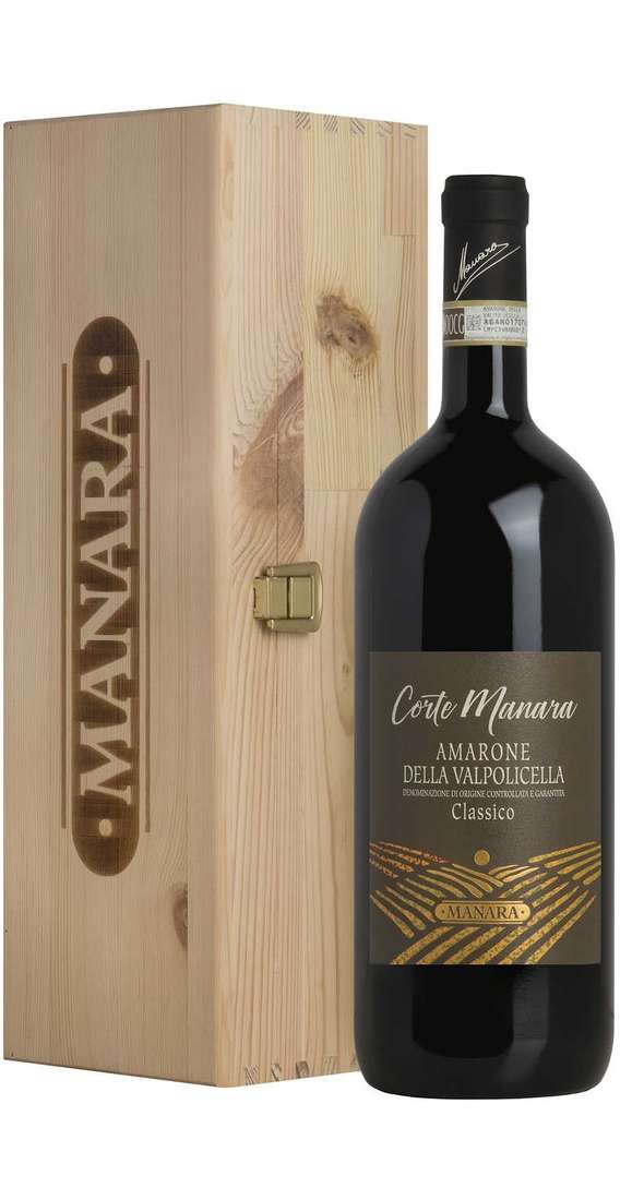 Magnum 1,5 Liters Amarone della Valpolicella "Corte Manara" DOCG in Wooden Box