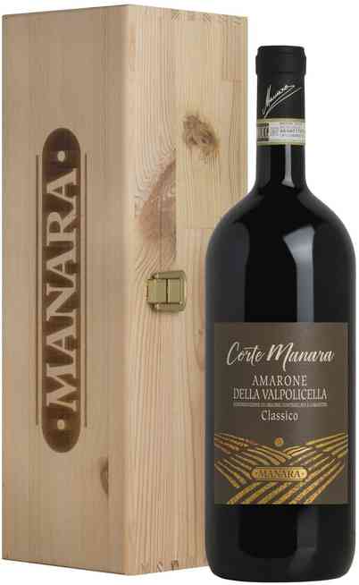 Magnum 1,5 Liters Amarone della Valpolicella "Corte Manara" DOCG in Wooden Box