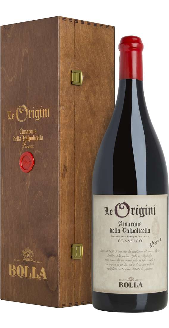 Magnum 1,5 Liters Amarone della Valpolicella "Le Origini" RISERVA in Wooden Box DOCG
