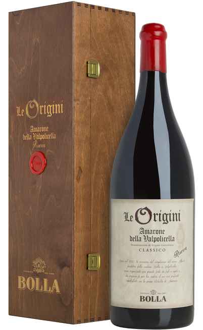 Magnum 1,5 Liters Amarone della Valpolicella "Le Origini" RISERVA in Wooden Box DOCG [Bolla]