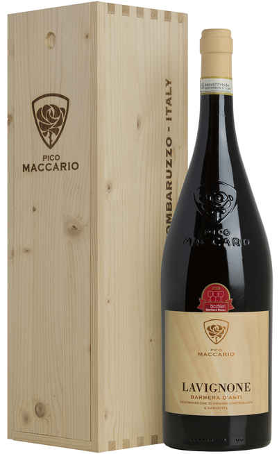 Magnum 1,5 Liters Barbera d'Asti "Lavignone" DOCG in Wooden Box [PICO MACCARIO]