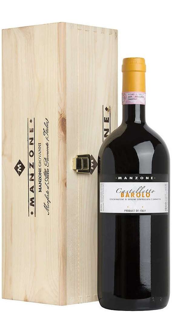 Magnum 1,5 Liters Barolo "Castelletto" 2015 DOCG in Wooden Box