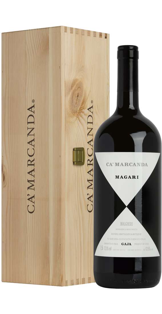 Magnum 1,5 Liters Bolgheri "MAGARI" DOC in Wooden Box