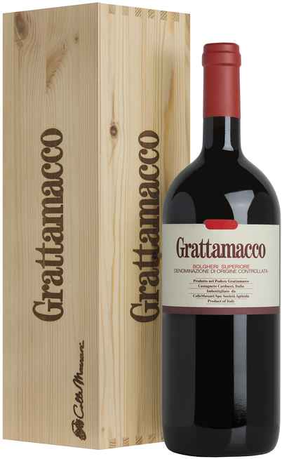 Magnum 1,5 Liters Bolgheri Rosso Superiore "Grattamacco" DOC BIO in Wooden Box [Grattamacco]