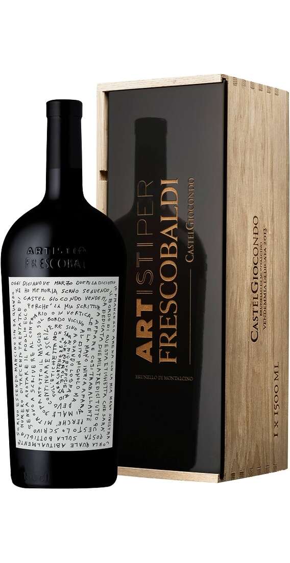 Magnum 1.5 Liters Brunello di Montalcino 2013 DOCG Artists for Frescobaldi in Wooden Case