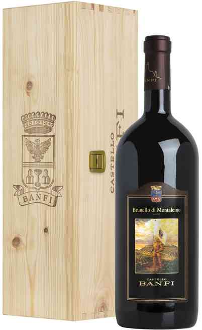 Magnum 1,5 Liters Brunello di Montalcino "Castello Banfi" 2016 DOCG In Wooden Box Magnum 1,5 Liters Brunello di Montalcino "Castello Banfi" 2016 DOCG In Wooden Box