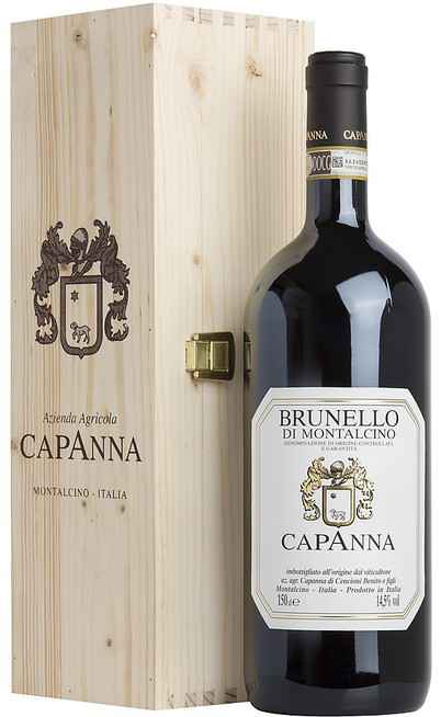 Magnum 1,5 Liters Brunello di Montalcino Riserva 2015 DOCG in Wooden Box [Capanna]