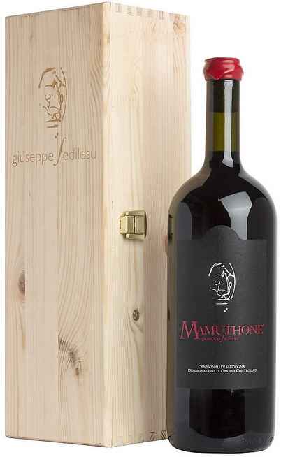 Magnum 1,5 Liters Cannonau di Sardegna "MAMUTHONE" DOC BIO in Wooden Box [Giuseppe Sedilesu]