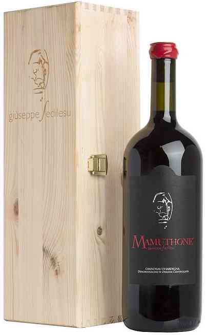 Magnum 1,5 Liters Cannonau di Sardegna "MAMUTHONE" DOC BIO in Wooden Box