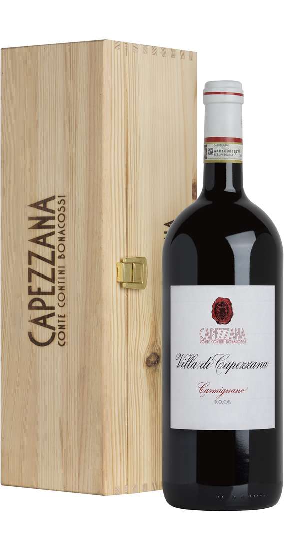 Magnum 1,5 Liters Carmignano "Villa Capezzana" DOCG BIO in Wooden Box