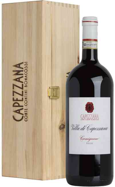 Magnum 1,5 Liters Carmignano "Villa Capezzana" DOCG BIO in Wooden Box