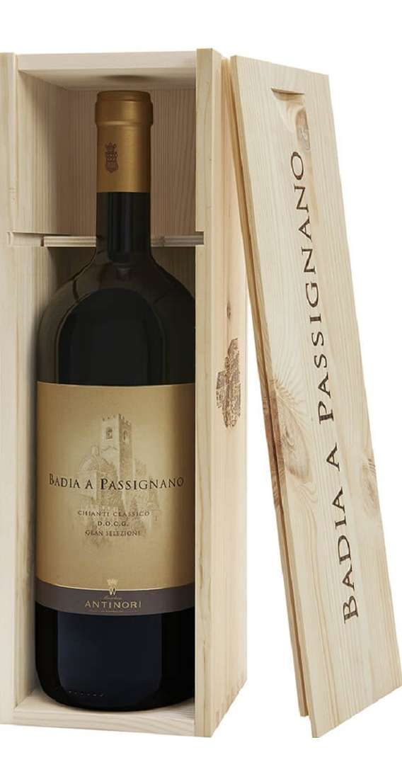 Magnum 1,5 Liters Chianti Classico Gran Selezione Tenuta Badia a Passignano DOCG in Wooden Box