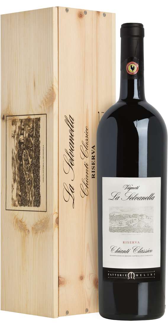 Magnum 1,5 Liters Chianti Classico RISERVA "La Selvanella" DOCG in Wooden Box