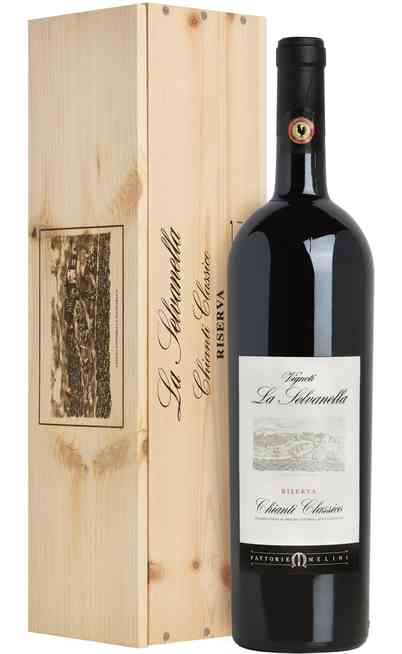 Magnum 1,5 Liters Chianti Classico RISERVA "La Selvanella" DOCG in Wooden Box