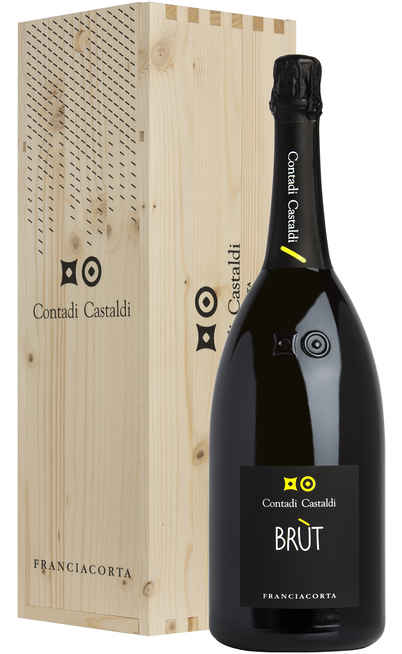 Magnum 1,5 Liters Franciacorta Brut DOCG in Wooden Box [Contadi Castaldi]