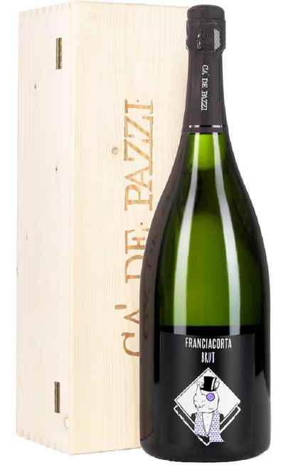 Magnum 1,5 Liters Franciacorta Brut "Rhino" DOCG in Wooden Box [CA' DE PAZZI]