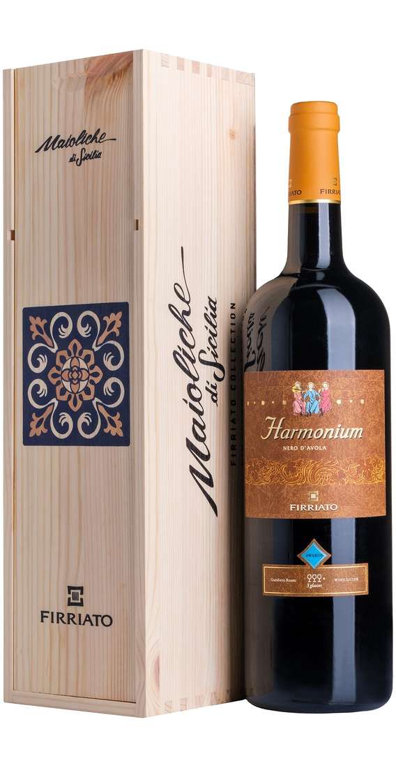 Magnum 1,5 liters HARMONIUM Nero d'Avola in Wooden Box