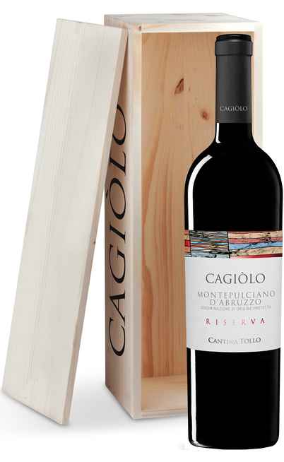 Magnum 1,5 Liters Montepulciano d'Abruzzo Riserva "CAGIOLO" DOP in Wooden Box [TOLLO]